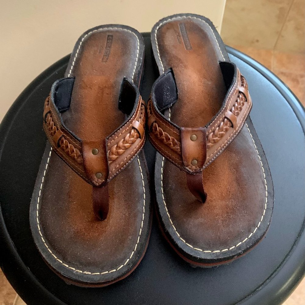 Clarks Leather Flip-Flop Type Sandals